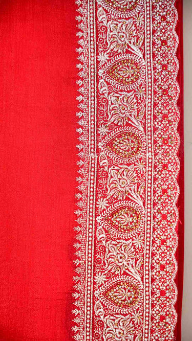 Vichitra Silk Saree with Zari Border