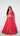 Reddish Pink Handembroidered Lehenga in Fendi Silk