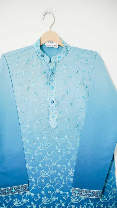 Mens Ombre Kurta with Embroidery