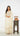 Mirrorwork Cream Butti Kurti Suit