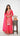 Silk Floral Kurta Suit with Neck Embroidery