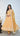 Mustard Motif Threadwork Anarkali with Chudidar and Shawl