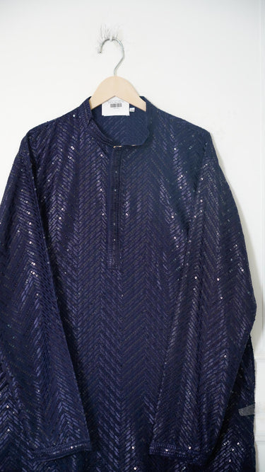 Mens Rayon Kurta with Chikankari Loom