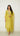Mustard Green Kurti Suit with Hand Embroidered Neckline