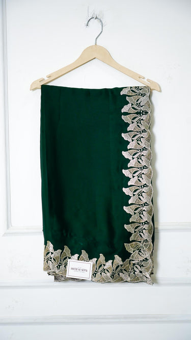 Chinon Chiffon Saree with Zari Borderwork