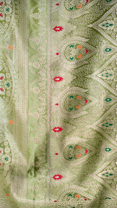 Satin Silk Saree with Butti Pattern