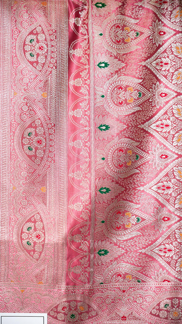 Satin Silk Saree with Butti Pattern
