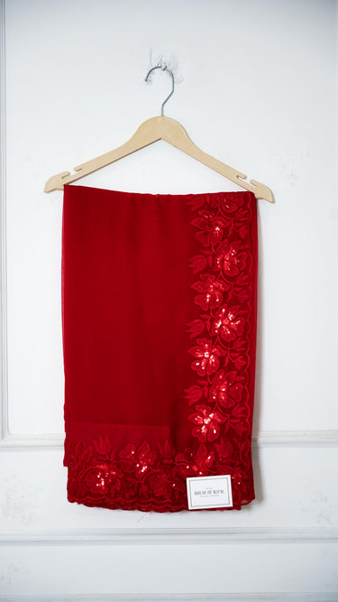 Chiffon Saree with Reshamwork