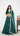 Bottle Green Hand Embroidered Vichitra Silk Lehenga