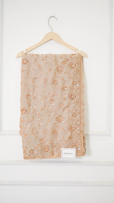 Panache Hand Embroidered Fendi Saree with Stitched Blouse