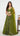 Mehendi Green Hand Embroidered Fendi Lehenga