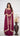 Maroon Georgette Sequin and Thread Sarara Suit