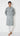 Icy Blue Digital Printed Mens Kurta in Cotton
