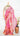 Floral Saya Saree with Gold Foil