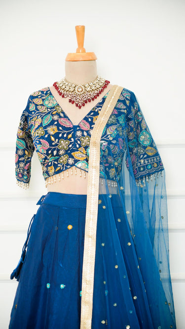 Fendi Lehenga Set with Floral Edge