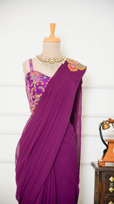 Ready to Wear Saree with Corset Blouse