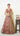 Multicolor Rust Floral Handwork Lehenga with Contrast Shawl