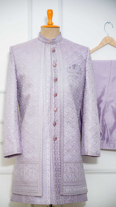 Men's Indo Western Suit with Threadwork Panache