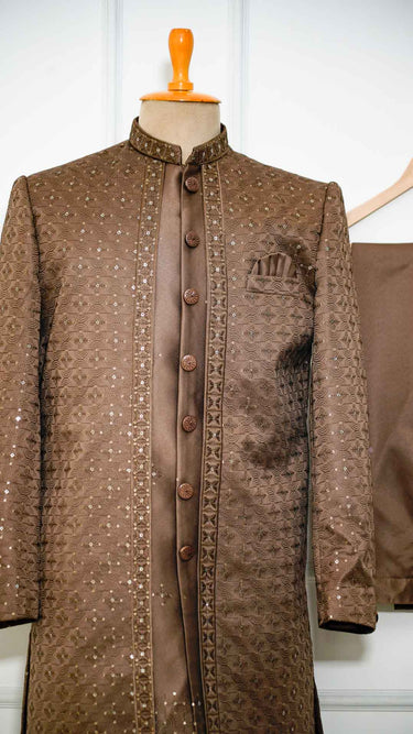 Men's Indo Western Suit with Border Work