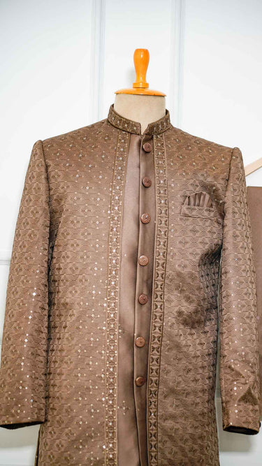 Men's Indo Western Suit with Border Work