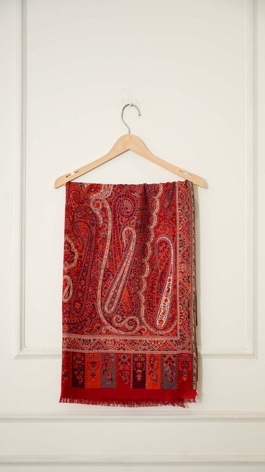Thread Embroidered Shawl Paisley