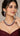Ruby American Diamond Necklace With Earrings Radiant