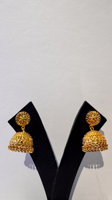 Meenakari Pinjada Gold Imitation Jhumki Mahika