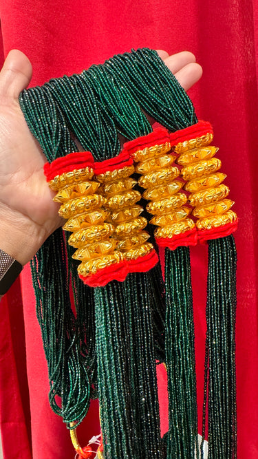 Gold Plated Hydro Crystal Bhukke Maili Tilhari