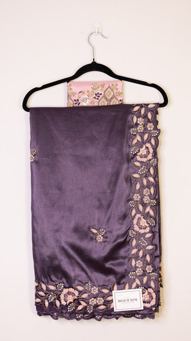Crepe Silk Rainbow Saree - House of Nepal