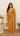 Mustard Yellow Handwork Saree with Boutique Blouse,Belt and Potli