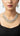 Green American Diamond Necklace And Earring Rumi