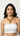 White Pearl Brass Temple Necklace with Earrings Sruti