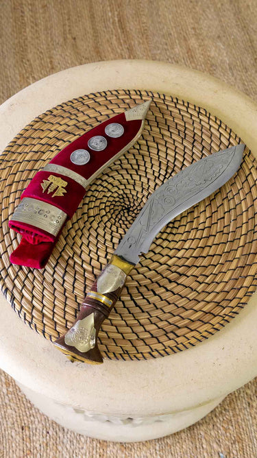 9 Inches Nepalese Souvenir Khukuri With Stand