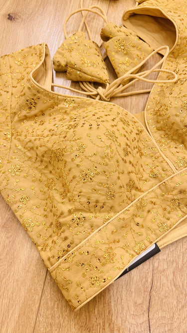 Half Sleeve Boutique Blouse Glided Daisy - House of Nepal