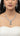 Black American Diamond Locket And Earring Regal
