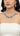 Navy Blue American Diamond Necklace And Earring Praya