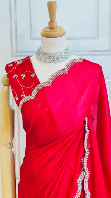 Rangoli Silk Saree with Handwork Border