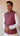 Maroon and Silver Brocade Waistcoat With Topi