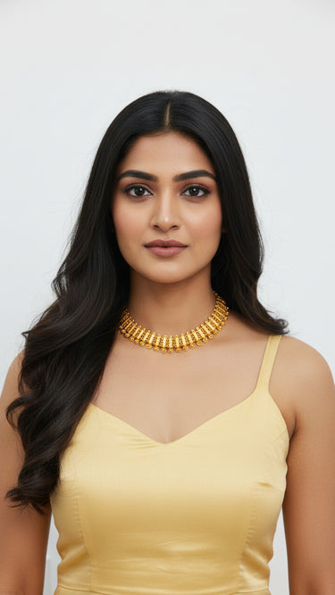 Gold Imitation Necklace Azalea - House of Nepal