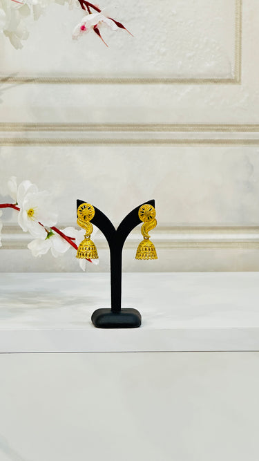 Yellow Mini Jhumka Orchid - House of Nepal