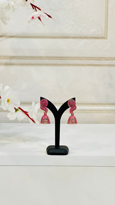 Pink Mini Jhumka Orchid - House of Nepal