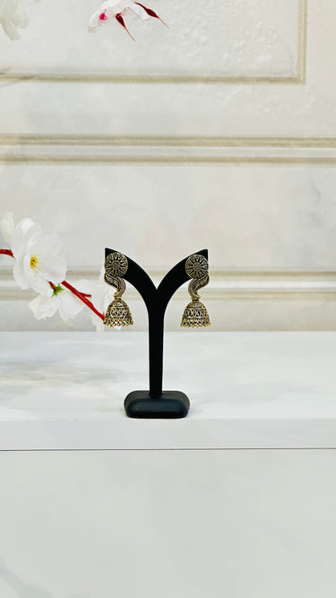 Black Mini Jhumka Orchid - House of Nepal
