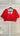 Half Sleeve Red Mirror Work Boutique Blouse