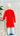 Kids Rayon Chickankari Kurta Set Red - House of Nepal
