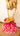 Hot Pink Bead Embroidered Hand Bag Vina - House of Nepal