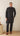 Men's Black Monochrome Kurta Pajama Set Amaryllis - House of Nepal