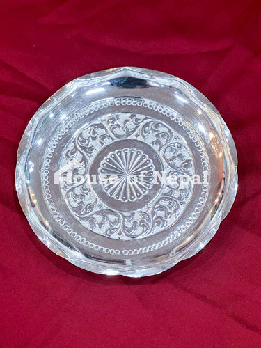 Pure silver Pasni plate Tray - House of Nepal