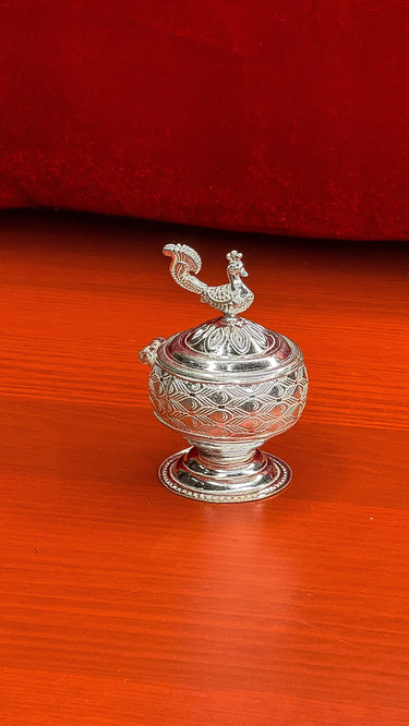 Pure Silver Sindur Box - House of Nepal