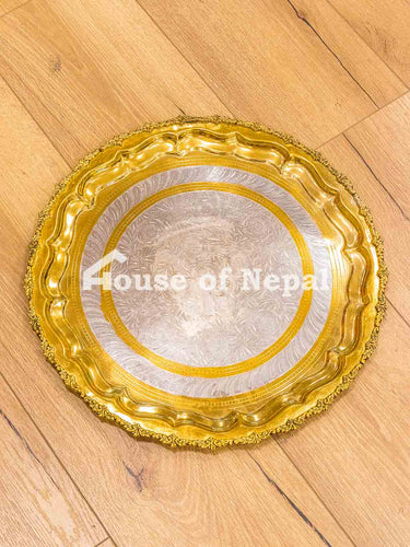 Pittal and Silver Imitation Mix Tray - House of Nepal