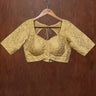 Half Sleeve Golden Boutique Blouse - House of Nepal